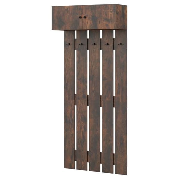 Tøjstativ, 90x33x211 cm, Rustikt Brun