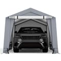 Miniatyrbillede 8 af 8: Udendørs carport, 10x16x8,1 ft, grå