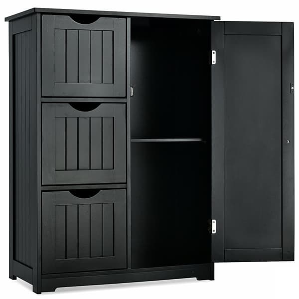 Badeværelses gulvskab, 24x12x32 tommer, Grå