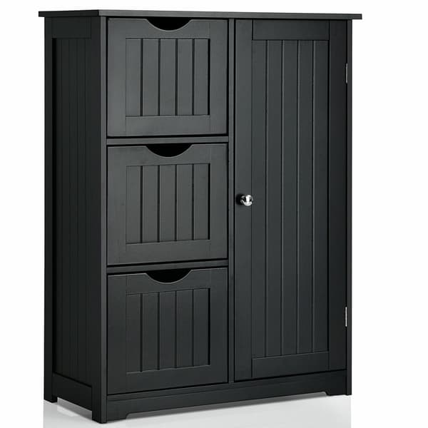 Badeværelses gulvskab, 24x12x32 tommer, Grå