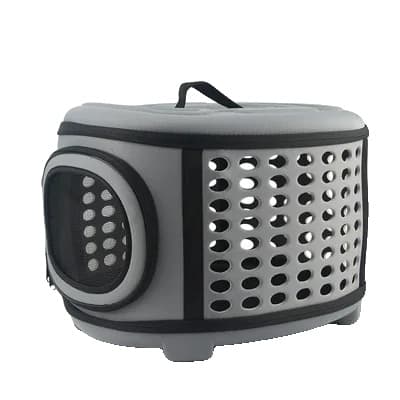 Pet Carrier Bag, Åndbar, Alsidig Design,Som billede, L Grå 45x32x38cm
