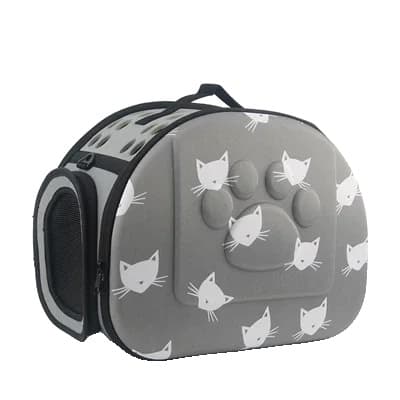 Pet Carrier Bag, Åndbar, Modebevidst,Grå 43x31x29cm m, som billede