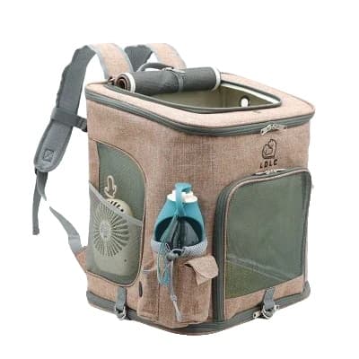 Pet Carrier Rygsæk, Sammenfoldelig, Åndbar Design,gul, M