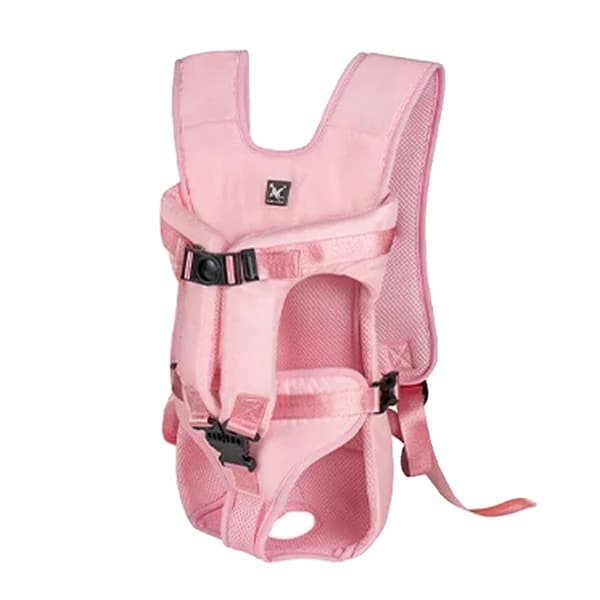 Pet Backpack Carrier, Åndbar Design, Nem at Bruge,Lyserød, S