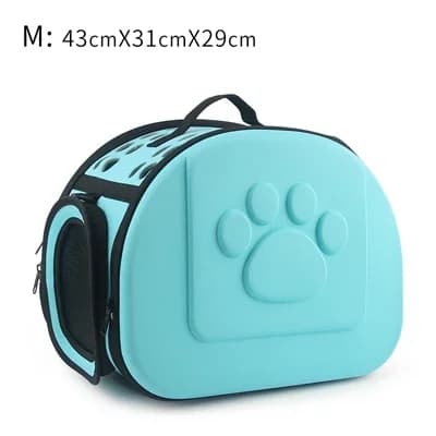 Pet Carrier, Åndbar, Sammenfoldelig,m 43x31x29cm grøn