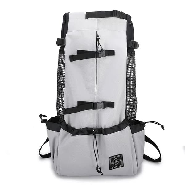 Hundryggsäck, Andningsbar, Lättviktig,Ljusgrå, L-dräkt 8-16kg