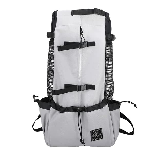 Hundryggsäck, Andningsbar, Lättviktig,Ljusgrå, L-dräkt 8-16kg