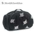 Miniatyrbillede 2 af 2: Pet Carrier Bag, Åndbar, Fashionabel Stil,sort 35x20.5x23cm s, som billede