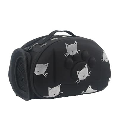 Pet Carrier Bag, Åndbar, Fashionabel Stil,sort 35x20.5x23cm s, som billede