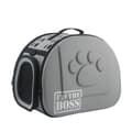 Miniatyrbillede 1 af 2: Pet Carrier, Åndbar, Sammenfoldelig,m 43x31x29cm grå