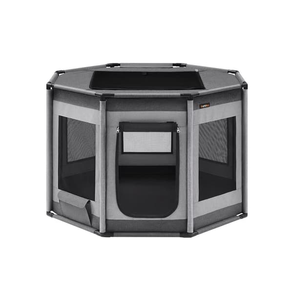 Hvalp-112 x 112 x 76 cm-med side lomme-duifgrijs-leigrijs