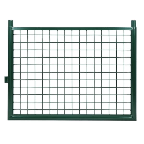 Garden Gate - Steel Gate med lås, doorknob og nøgle - 106 x 125 cm - Grøn