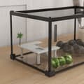 Miniatyrbild 5 av 7: Rootz Reptile Box -avelsbehållare - Terrarium - Hus - enkel observation - 50 cm x 30 cm x 25 cm