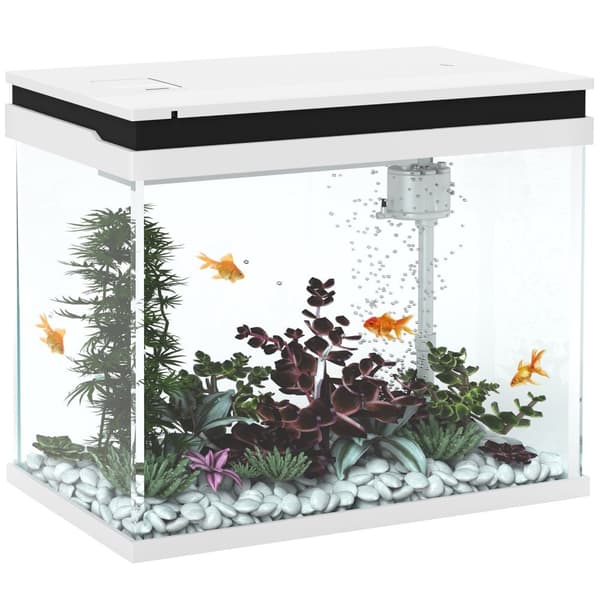 Rootz 41 litran lasi akvaario - Kalasäiliö - LED -akvaariot - Helppo huolto - 48 cm x 30 cm x 41 cm