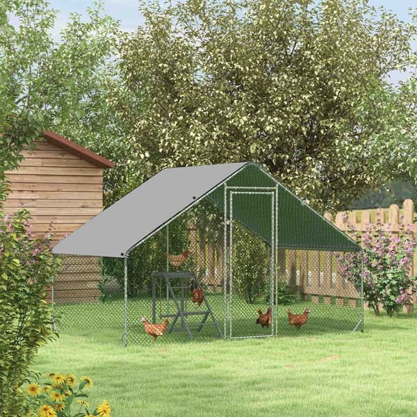 Rootz Outdoor Chicken Coop - Poultry House - Animal Inclosure - Weatherproof Protection - 3M x 2M x 2M