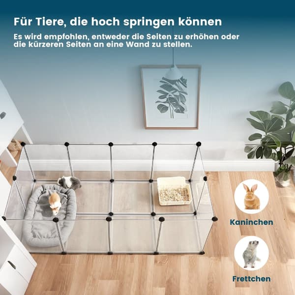 Udendørs bopæl med gulvpaneler - Cavia Cage / Rabbit Hutch - Rummelig design