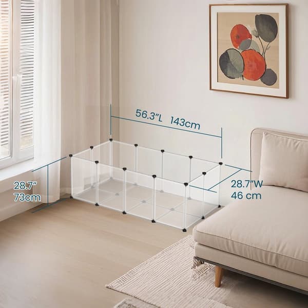 Udendørs bopæl med gulvpaneler - Cavia Cage / Rabbit Hutch - Rummelig design