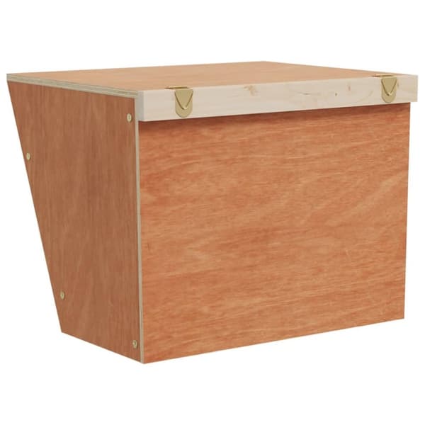 vidaXL kaninfoderautomat 25x18,5x20,5 cm massivt fyrretræ