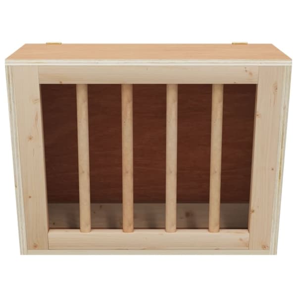 vidaXL Kaninmatare 25x18,5x20,5 cm massivt granträ