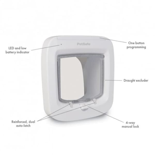 PetSafe Microchip katteluke hvit PPA19-16145