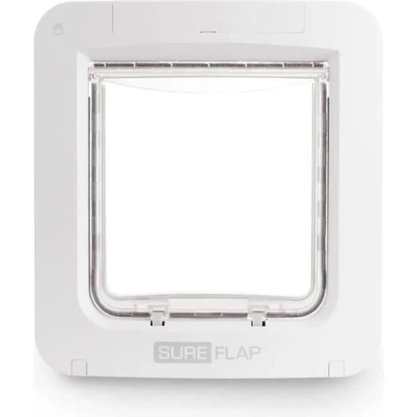 SUREFLAP Large Connect Electronic Chip Cat Flap - Vit - För katter och hundar