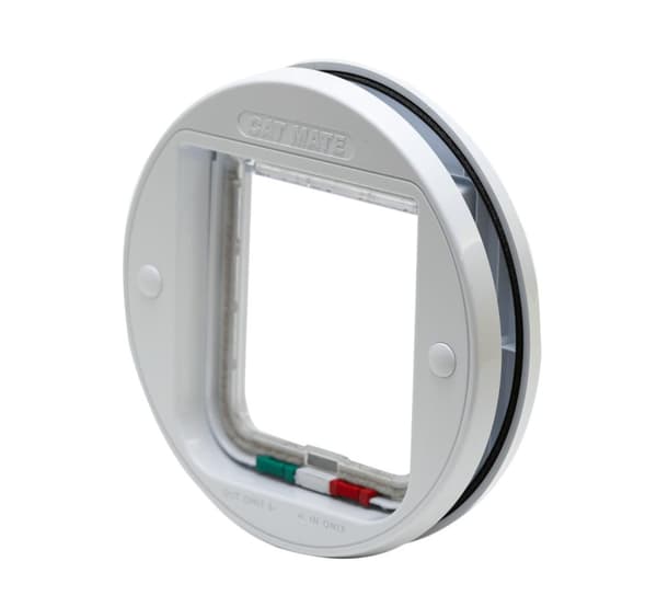 Cat Mate katteklap i glasbeslag – hvid (210W)