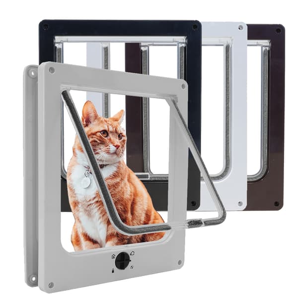 Kattelem 25x29x5,5 cm - Hvid - 4 låsepositioner