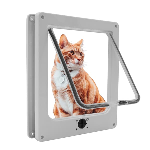 Kattelem 25x29x5,5 cm - Hvid - 4 låsepositioner
