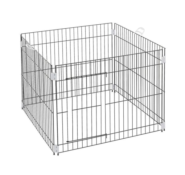 Metalburpen til hvalpetræning 80x80x62 cm