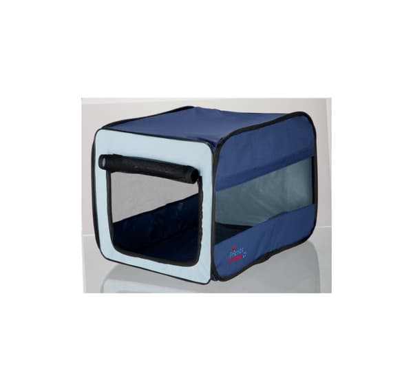 Twister mobil kennel, S: 45 × 45 × 64 cm, mørkeblå/lyseblå