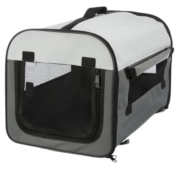 Mobil kennel, M: 55 × 65 × 80 cm, mörkblå/ljusblå