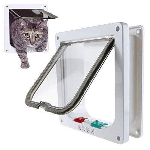 Kattlucka - Oklassificerad - 19 x 20 cm - 4 lägen - Plast - Väderbeständig