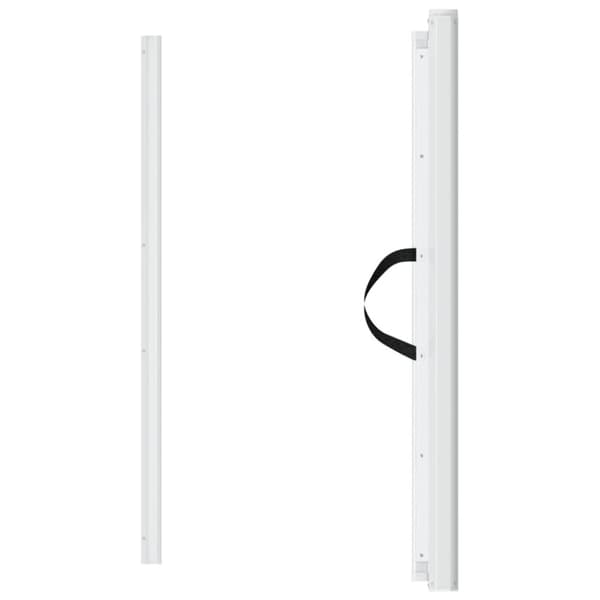 vidaXL Infällbar husdjursgrind vit 102,5x125 cm
