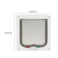 Miniatyrbild 4 av 4: Cat Door Smart Door Husdjur Katt Liten hundlucka Vit M