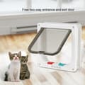 Miniatyrbild 1 av 4: Cat Door Smart Door Husdjur Katt Liten hundlucka Vit M