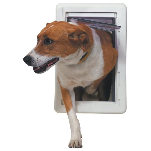 Perfekt husdjur - AWM - All Season Eco-Energy Dog Door, Storlek M 18,4 cm x 33 cm