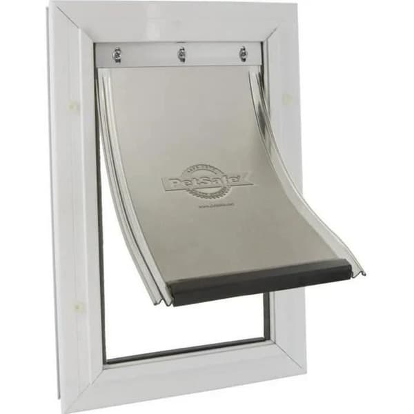 PetSafe - Staywell Heavy Duty aluminium kattlucka för hundar och stora katter, låssystem, robust, isolerad - storlek M