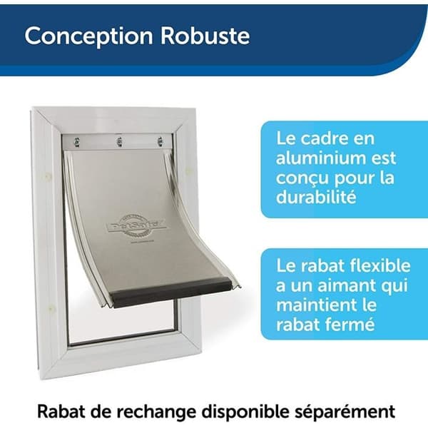 PetSafe - Staywell Heavy Duty aluminium kattlucka för stora hundar, med låssystem, robust, isolerad - storlek XL