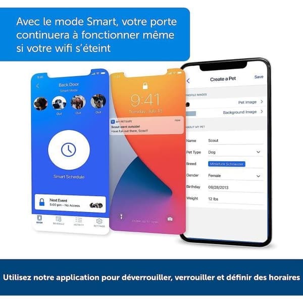 PetSafe SmartDoor Multi-Djur Connected Door, Medium