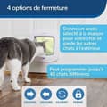 Miniatyrbild 5 av 6: PetSafe 4-vägs magnetisk kattlucka Deluxe 400 vit dörr för hundar, katter 411383