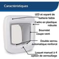 Miniatyrbild 6 av 6: PetSafe 4-vägs magnetisk kattlucka Deluxe 400 vit dörr för hundar, katter 411383