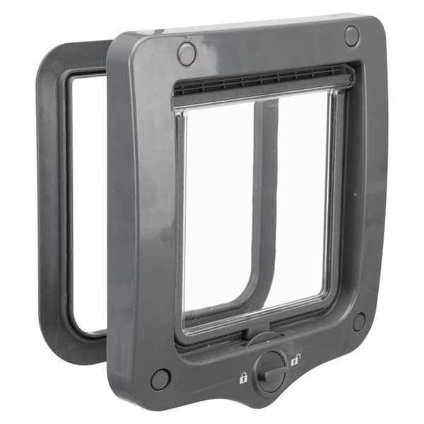 Kattlucka - 2 positioner - 20 × 22 cm - Grå
