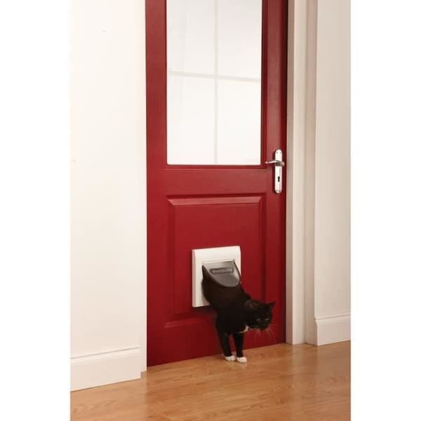 Magnetisk kattdörr - PETSAFE - Classic Staywell - 4 Position - Förlängningstunnel - Vit