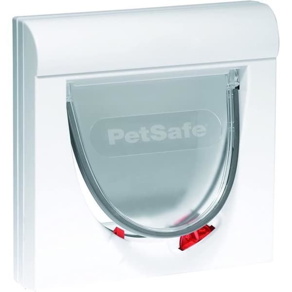 Magnetisk kattdörr - PETSAFE - Classic Staywell - 4 Position - Förlängningstunnel - Vit