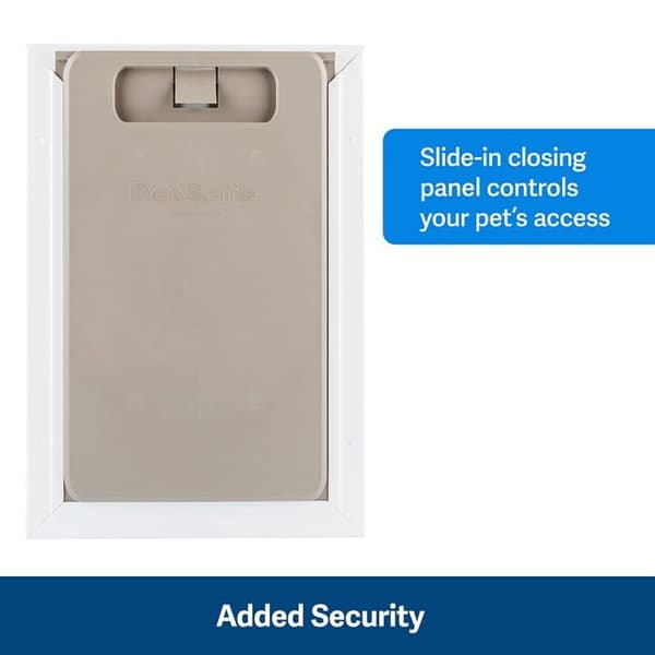Petsafe - PPA00-10860 - Freedom aluminiumdörr för hundar och katter med vit vinyllucka