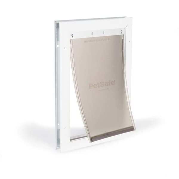 Petsafe - PPA00-10860 - Freedom aluminiumdörr för hundar och katter med vit vinyllucka