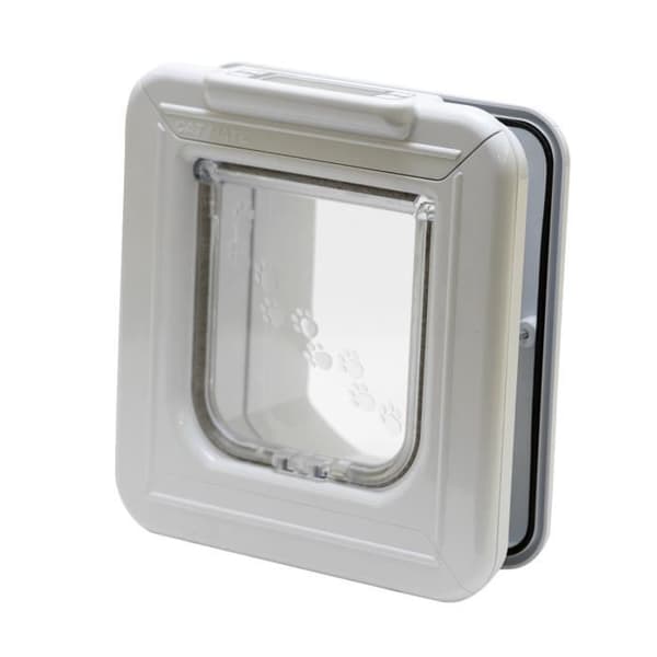 Cat Mate Elite I.D. Disc Kattlucka med timer, vit (305W)