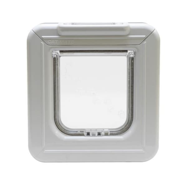 Cat Mate Elite I.D. Disc Kattlucka med timer, vit (305W)