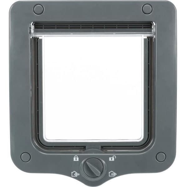 Chatiere - 4 positioner - Med tunnel - 20 × 22 cm - Grå