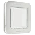 Miniatyrbild 1 av 6: SUREFLAP Stor kattlucka med mikrochip - Vit - 178 mm x 170 mm (Rymder upp till 32 mikrochip)